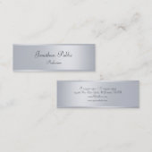 Carte De Visite Mini Modèle de script manuscrit élégant à l'apparence d (Devant / Derrière)