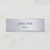 Carte De Visite Mini Modèle de script manuscrit élégant à l'apparence d (Devant)