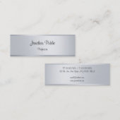 Carte De Visite Mini Modèle de script manuscrit élégant à l'apparence d (Devant / Derrière)