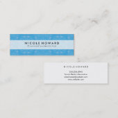 Carte De Visite Mini Modèle floral chic (Devant / Derrière)