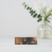 Carte De Visite Mini Modèle maigre - chat siamois (Debout devant)