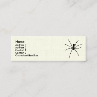 Carte De Visite Mini Modèle noir d'araignée