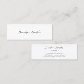 Carte De Visite Mini Modèle professionnel élégant et moderne (Devant / Derrière)