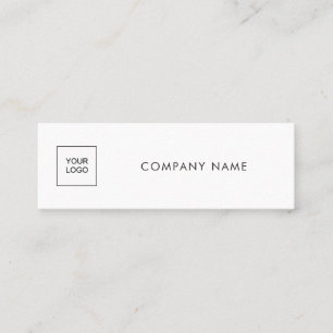 Carte De Visite Mini Modèle simple moderne de Upload Your Logo Company