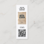 Carte De Visite Mini Modern Book Launch Author Photo Mini Bookmark Card (Devant)