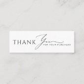 Carte De Visite Mini Modern Business Thank You Packaging Mini Inserts (Devant)
