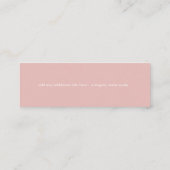 Carte De Visite Mini Modern Dusty-Pale-Pink Small Logo (Dos)