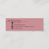 Carte De Visite Mini Modern Handwritten Script Graduate Name Card (Dos)