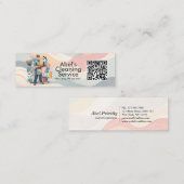 Carte De Visite Mini Modern House Cleaning Maid Service Housekeeping (Devant / Derrière)