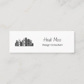 Carte De Visite Mini Modern Urban Design Consultant QR code (Devant)