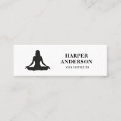 Carte De Visite Mini Modern Yoga Instructeur Professionnel Logo Busines (Devant)