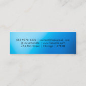 Carte de visite mini moderne avec QR Code (Dos)
