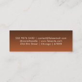 Carte de visite mini moderne avec QR Code (Dos)