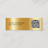 Carte de visite mini moderne avec QR Code (Devant)