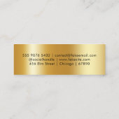 Carte de visite mini moderne avec QR Code (Dos)