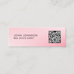 Carte de visite mini moderne avec QR Code