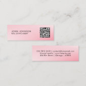 Carte de visite mini moderne avec QR Code (Devant / Derrière)