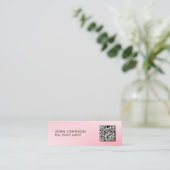Carte de visite mini moderne avec QR Code (Debout devant)