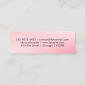 Carte de visite mini moderne avec QR Code (Dos)