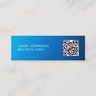 Carte de visite mini moderne avec QR Code