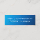 Carte de visite mini moderne avec QR Code (Dos)