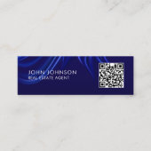 Carte de visite mini moderne avec QR Code (Devant)