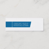 Carte De Visite Mini Moderne | (Bleu) (Dos)