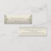 Carte De Visite Mini Moderne Charmant Professionnel Lumineux, Dentelle (Devant / Derrière)