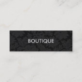 Carte De Visite Mini Moderne Chic dentelle foncée Boutique de mode (Devant)