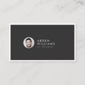 Carte De Visite Mini moderne Code QR professionnel simple Photo (Devant)