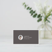 Carte De Visite Mini moderne Code QR professionnel simple Photo (Debout devant)