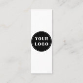 Carte De Visite Mini Moderne, élégant, élégant et personnalisable (Devant)