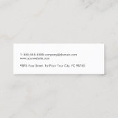 Carte De Visite Mini Moderne Elegant Grey Blue Circuit Réparation d'ord (Dos)