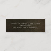 Carte De Visite Mini Moderne Elegant Personal Fitness Trainer Mini Busi (Dos)