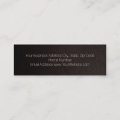 Carte De Visite Mini Moderne Elegant Personal Fitness Trainer Mini Busi (Dos)