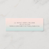 Carte De Visite Mini Moderne élégant Professionnel, Oeil, Lèvres (Dos)