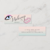 Carte De Visite Mini Moderne élégant Professionnel, Oeil, Lèvres (Devant / Derrière)