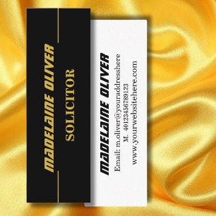 Carte De Visite Mini Moderne élégant Sleek Sleek solliciteur profession