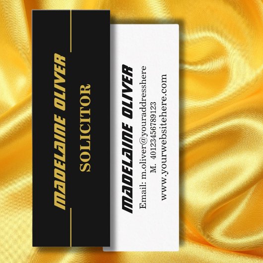 Carte De Visite Mini Moderne élégant Sleek Sleek solliciteur profession