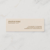 Carte De Visite Mini Moderne modèle marron et beige mini sur mesure de (Dos)