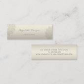 Carte De Visite Mini Moderne Professionnel Charme Lumineuse, Dentelle (Devant / Derrière)