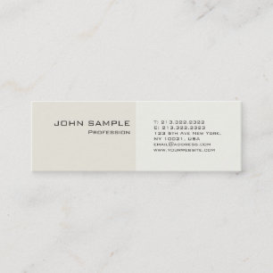 Carte De Visite Mini Moderne professionnel classique simple