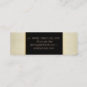 Carte De Visite Mini Moderne professionnel élégant (Dos)