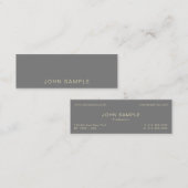 Carte De Visite Mini Moderne Professionnel Élégant Créatif Semi brillan (Devant / Derrière)