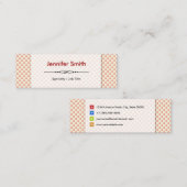 Carte De Visite Mini Moderne Simple Pois (Devant / Derrière)