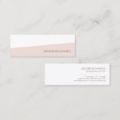 Carte De Visite Mini Moderne tendance Simple Modèle professionnel simpl (Devant / Derrière)