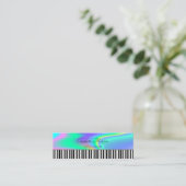 Carte De Visite Mini Moderne, Touches de piano, Enseignant de musique h (Debout devant)
