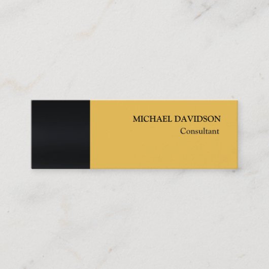 Carte De Visite Mini Moderne unique élégant élégant élégant personnel (Devant)