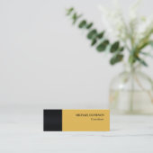 Carte De Visite Mini Moderne unique élégant élégant élégant personnel (Debout devant)