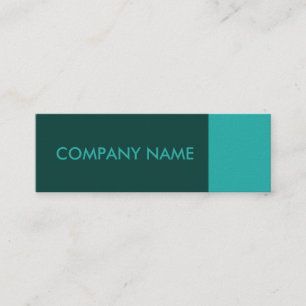 Carte De Visite Mini Moderne vert turquoise
